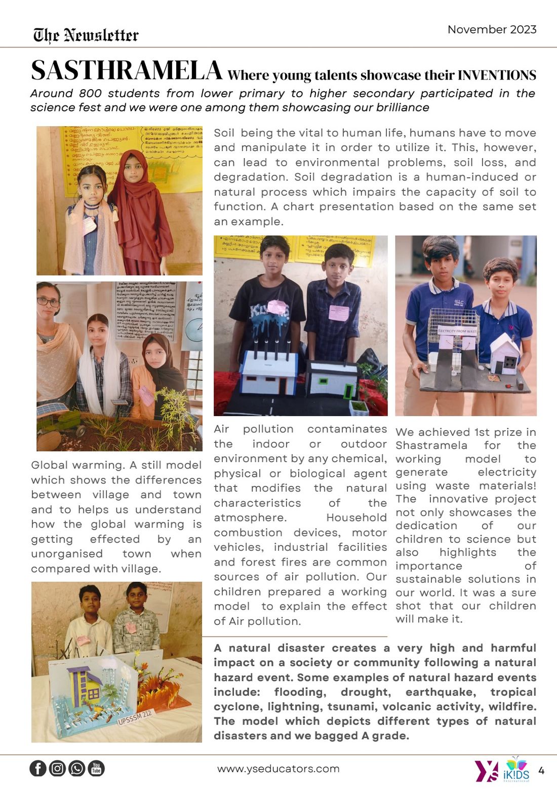 School newsletter page 3