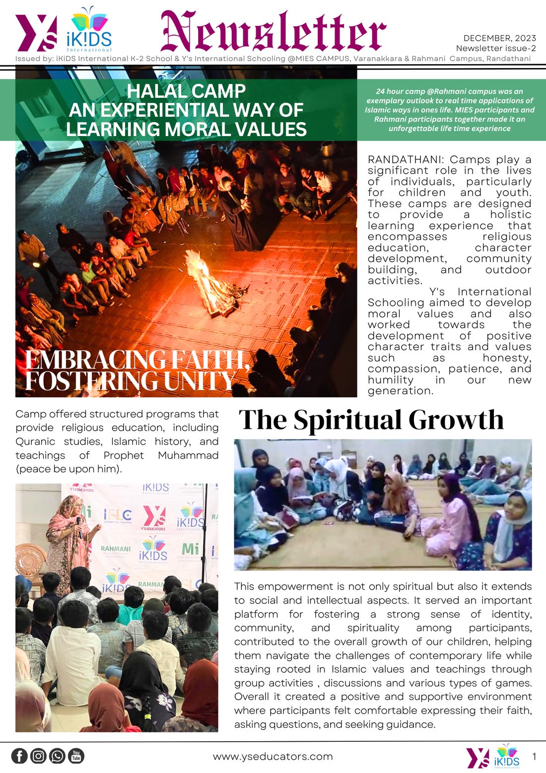 School newsletter page 8